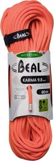 Litar ngjitje Beal Karma 9.8mm, 80m, portokalli