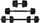 Set hantellash Bituminous Sports, 2x10kg, bituminoz, i zi