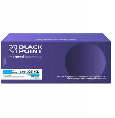 Toner Black Point LCBPH2201XCC, cyan, me chip, 6300 faqe
