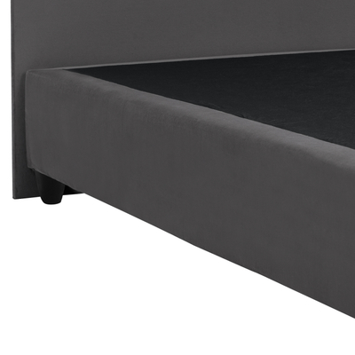 Shtrat dopio Malena HM638.10, kadife, 150x200 cm, gri