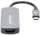Adapter USB C Manhattan 3 në 1, HDMI 4K, USB A dhe USB C Power Delivery 100W, gri