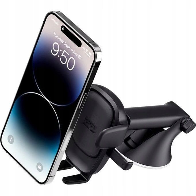 Mbajtëse telefoni IOttie Easy One Touch 6, për panel dhe xham, e zezë
