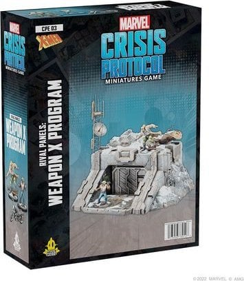 Set miniaturash Atomic Mass Games Rivals Panels Weapon X Program, 40mm, për lojën Marvel Crisis Protocol