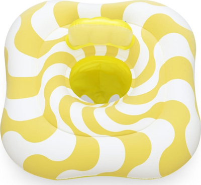 Впумплив чамец за бебиња Bestway Swim Safe, квадратен 79 x 79cm, 2 прстени, повеќебојна