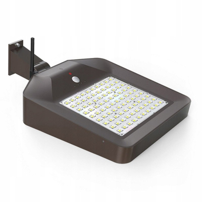 Llampë rruge me dritë dielli PowerNeed AAL-02A, LED 22W, 5000 lm, e zezë