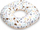 Jastëk pas lindjes Sensillo Freckles, ergonomik, pambuk, bezhë