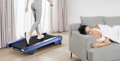 Shirit vrapimi UREVO CyberPad, 2.5HP, 6km/h, i zi blu