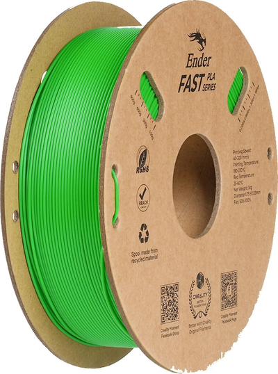 Филамент 3D Креалити Ендер Брз ПЛА, 1.75mm, 1kg, зелен