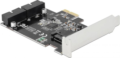 Kartë kontrolleri PCIe Delock 90387, 2x USB 3.0, me Low Profile