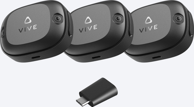 Тракер VR HTC VIVE Ultimate 3+1 Комплет, без базна станица, црн