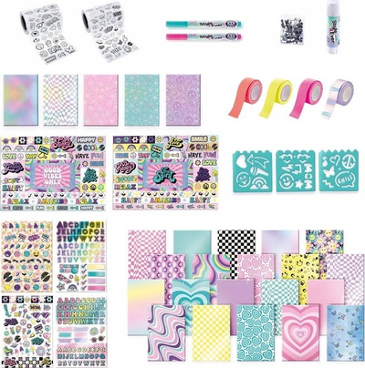 Set kreativ dekorimi EPEE Deco Design, me fletore dhe ngjitësa, multingjyrësh