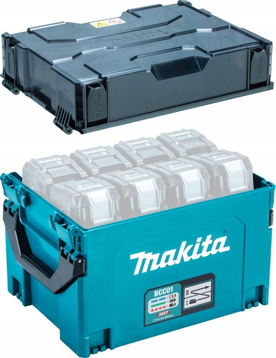 Karikues baterish Makita BCC01, 8 porta, XGT 40V dhe LXT 18V, Makpac