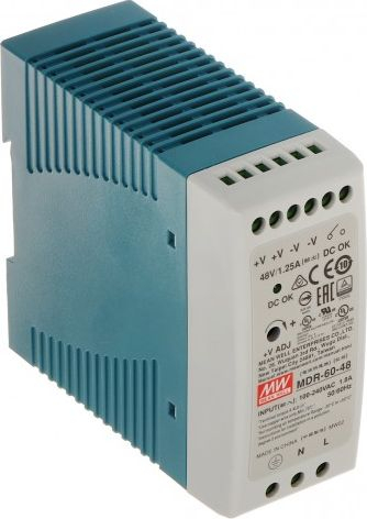 Furnizues energjie Mean Well MDR-60-48, 60W, 48V, gri
