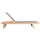 Karrige plazhi Milos prej hiri 204x65x31,5-92,5Hcm (HM10650.02), gri