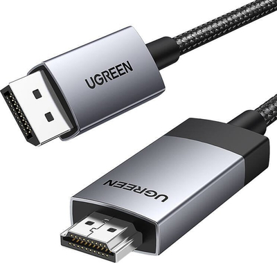 Kabllo Ugreen DP119 25491 DisplayPort me HDMI, 4K 60Hz, 3m, gri