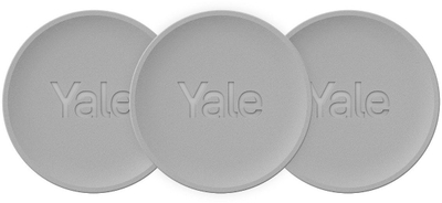 Aksesor Yale Dot Key Tag, set 3 copë, për bravë inteligjente, gri