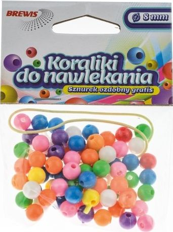 Rruaza artizanale shumëngjyrëshe Threading Beads Multicolor me fill, 8mm