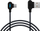 Kabllo USB Type C 2.0, 1.5m, me mbështjellës të thurur, e zezë gri