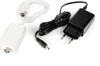 Antene TV Spacetronik Eos L Combo DVB-T, aktive, VHF UHF, e bardhë