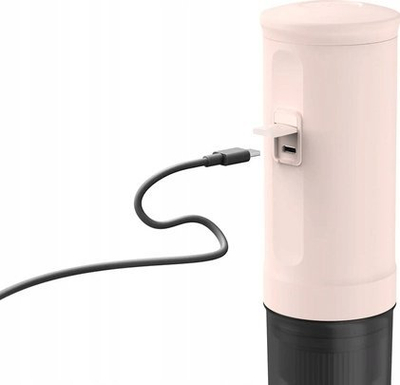 Пренослив апарат за еспресо OutIn Nano 3 Cup, електричен, со полначка батерија, Rose Quartz