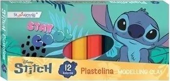 Plastelinë Stitch, 12 ngjyra, shumëngjyrëshe