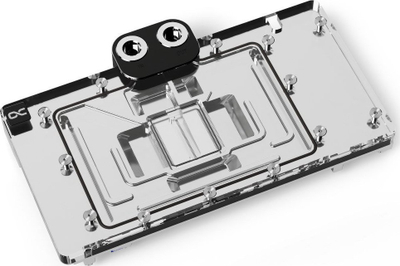 Блок за вода Alphacool 13481, RGB 5 V, хром проѕирен црн