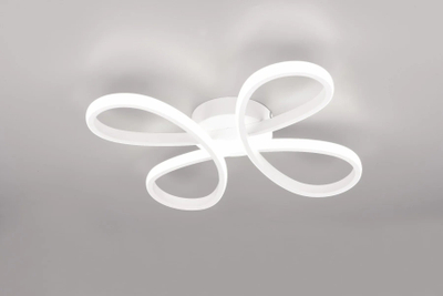 Llambë tavoni Trio Lighting Fly LED, 40 x 40 cm, 4000K, e bardhë mat