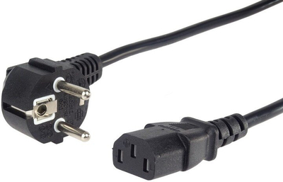 Kabllo rryme PremiumCord KPSP1, Schuko - C13, 230V, 1 m, e zezë