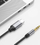 Kabllo audio Tech-Protect UltraBoost, USB-C në Jack 3.5 mm, 1 m, i zi