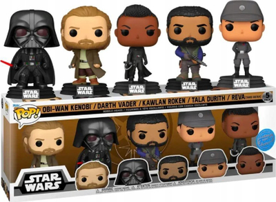 Figurina koleksionare Funko Pop Star Wars Obi-Wan Kenobi 5-Pack, set 5 copë, rreth 12 cm, shumëngjyrëshe