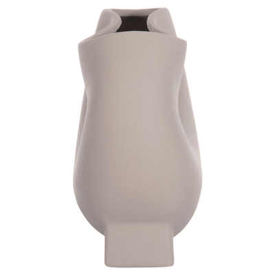 Dekor tavoline qeramike Glaze 26x14x25Hcm (HM4610.03), gri