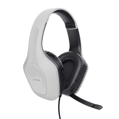 Kufje gaming Trust GXT415P Zirox, me kabllo, lidhje 3.5 mm, të bardha