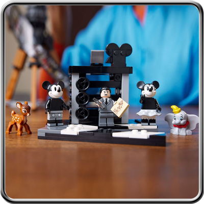 Set LEGO Disney Tribute Camera, model për me mbajt në koleksion, për fansat e Disney-t, shumëngjyrësh
