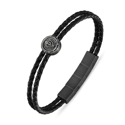 Byzylyk për meshkuj Police PEAGB0023306, 21cm, i zi