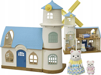 Lodër mullini me erë Epoch Sylvanian Families Windmill 5630, shumëngjyrësh