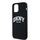 Futrollë telefoni DKNY Liquid Silicone Arch Logo MagSafe, për iPhone 12 12 Pro, silikoni, e zezë