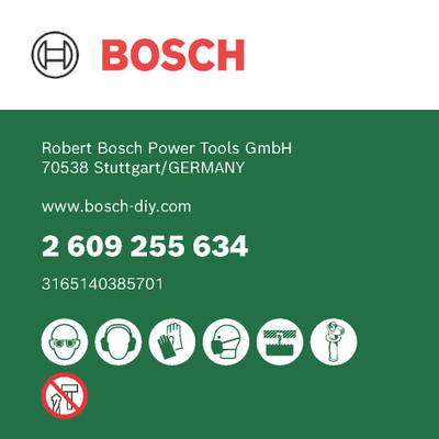 Set sharrash rrethore Bosch 2609255634, 6 copë, diametër 46-81 mm, blu