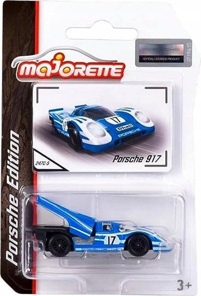 Makina lodër Majorette Porsche Motorsport Premium, model gare, 1 copë kuturu, shumëngjyrëshe