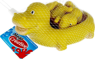 Set lodrash për banjo Mega Creative Bath Toy Dino, 4 copë, shumëngjyrëshe