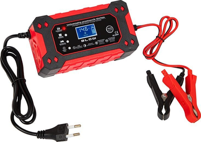 Полнач за батерија 12V 10A со LCD, функција за поправка, автоматски