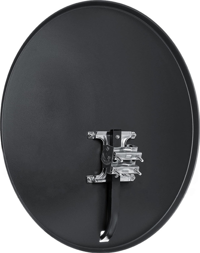 Antena satelitore Corab COR-800SAE-C, 80 cm, çelik, grafit e errët