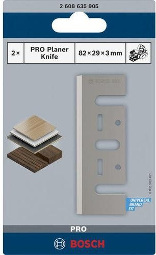 Teh rrafshuesje Bosch Accessories 2608635905, set 2 copë, çelik HSS