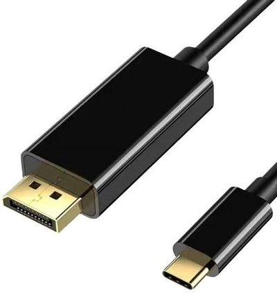 Kabllo USB Type-C në DisplayPort extra digital, 4K 60Hz, 5 m, e zezë