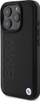 Kuti telefoni BMW Leather Hot Stamp me MagSafe për iPhone 16 Pro 6.3", lëkurë, e zezë