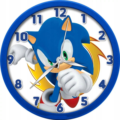 Orë alarmi Sega Sonic the Hedgehog, mekanizëm analog, dizajn dekorativ, shumëngjyrëshe