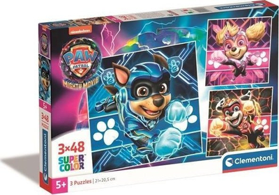 Puzzle Clementoni Paw Patrol The Mighty Movie, 3x48 copë, për kalamaj 5 vjeç