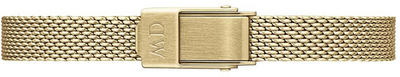 Orë dore për femra Daniel Wellington Micro Quadro Mini Evergold Blush DW00100655, e artë
