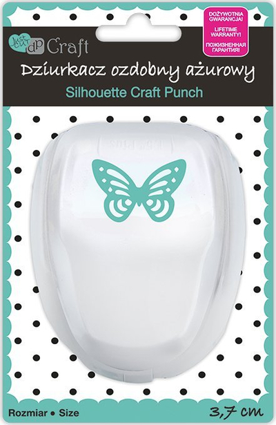 Grirës dekorativ për letër DP Craft, 3.7 cm, flutur, shumëngjyrësh