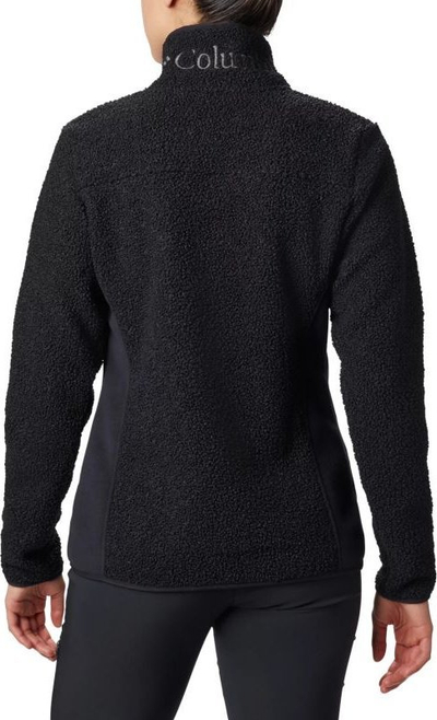 Bluzë polar Columbia Panorama Full Zip W, me zinxhir komplet, për goca, e zezë