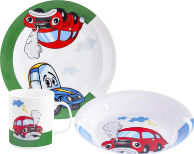 Set ngrënieje për kalama Orion AUTO, porcelan, 3 copë, shumëngjyrësh